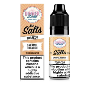 Caramel Tobacco 10ml 20mg Bar Salt Dinner Lady