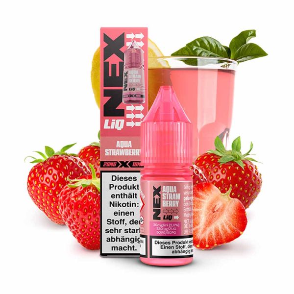 Aqua Strawberry 10PCS BOX 10ml 20mg NEXLIG Pod Salt